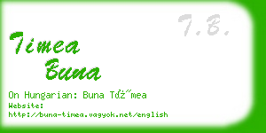 timea buna business card